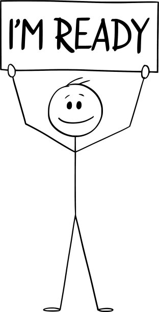 卡通快乐自信的人或商人图片下载