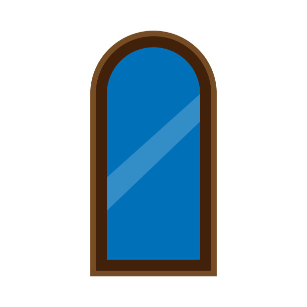 窗户玻璃前视图建筑概念图片下载