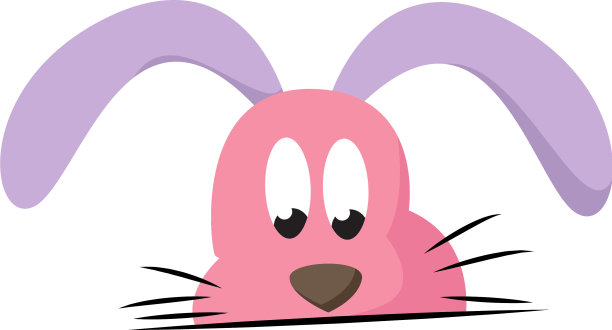 用剪纸画一只表达悲伤或颜色的兔子图片下载