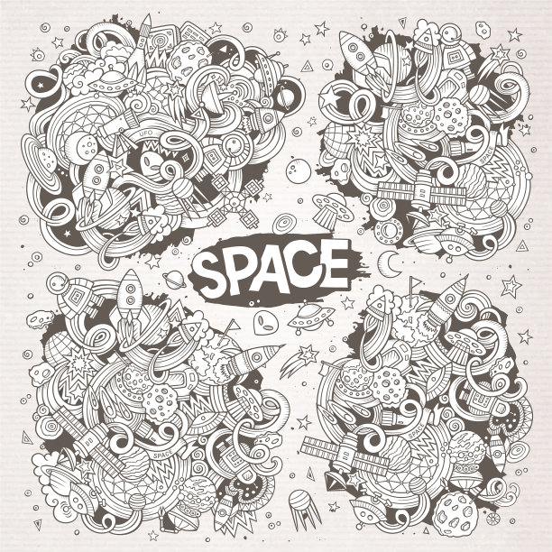 手绘涂鸦卡通套图片下载