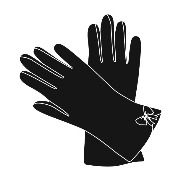 温暖的勃艮第手套，手女性冬天图片下载