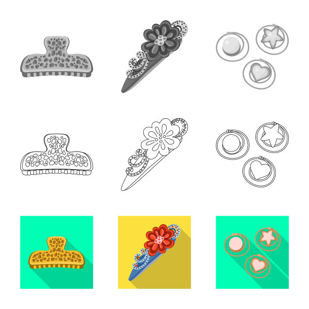 孤立对象美与时尚偶像集图片下载