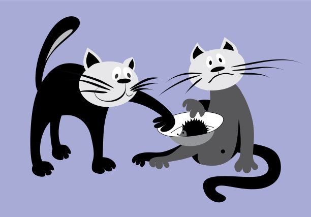 两只不幸的猫图片下载