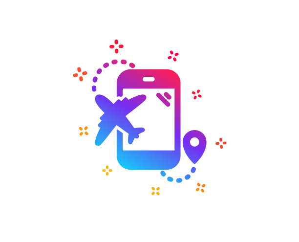 飞机旅行图标旅行航班目的地标志图片下载