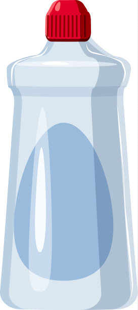 洗涤剂白色瓶子图标卡通风格图片下载