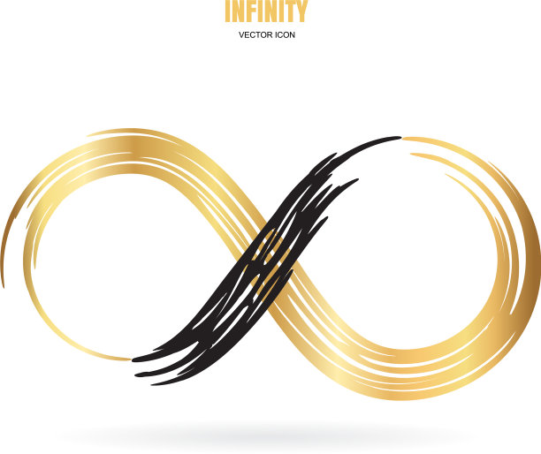 黑笔触无限永恒或莫比乌斯图片下载