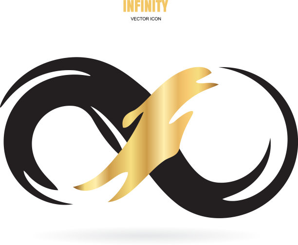 黑笔触无限永恒或莫比乌斯图片下载