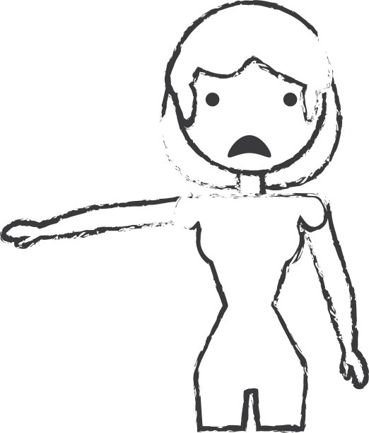 素描女妈妈悲伤图片下载