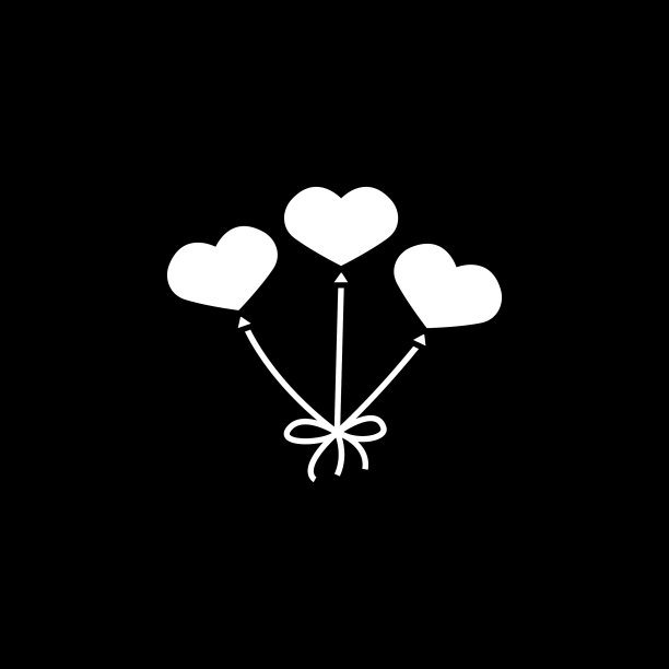 红色壁炉形状的气球图标图片下载