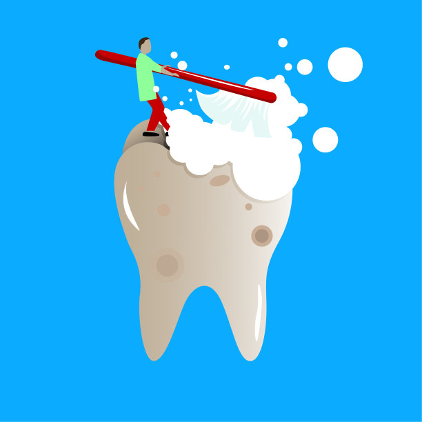 牙科医生清洁和美白牙齿图片下载
