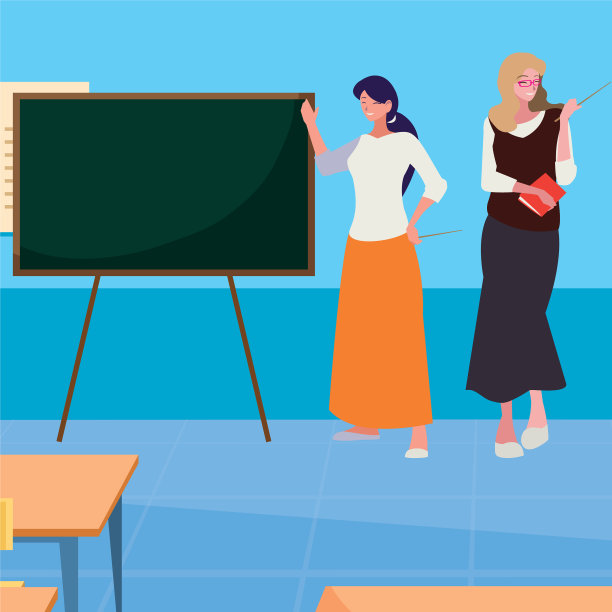 女教师在教室里配对图片下载