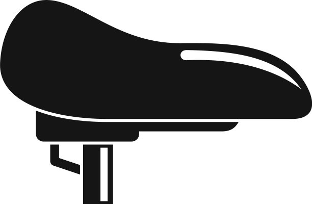 自行车座椅图标简单风格图片下载