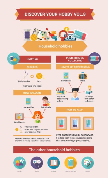 家庭爱好-海报小册子封面图片下载