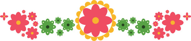 墨西哥装饰花和叶花环图片下载