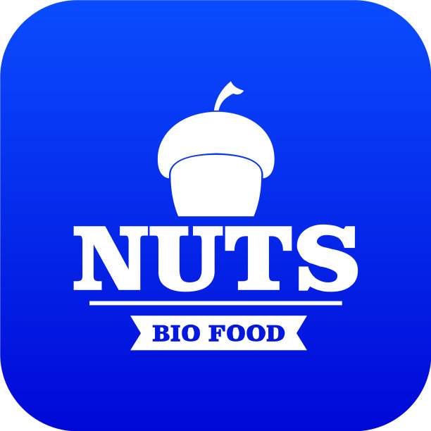 生物食品图标蓝色图片下载