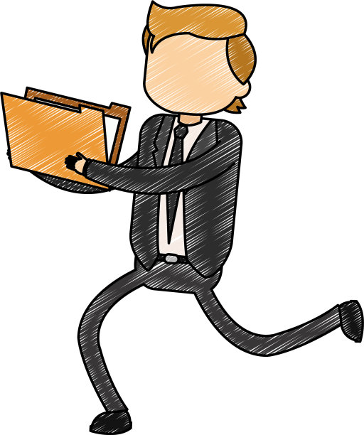 商人与文件夹涂鸦图片下载