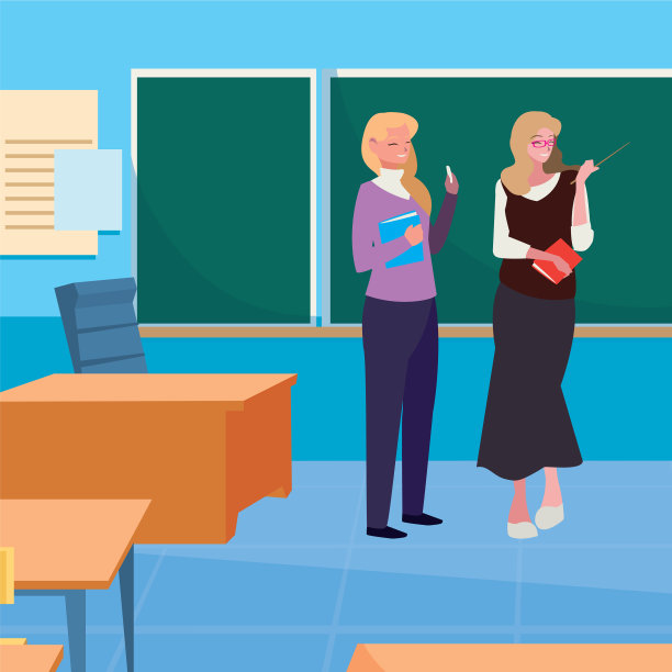 女教师在教室里配对图片下载