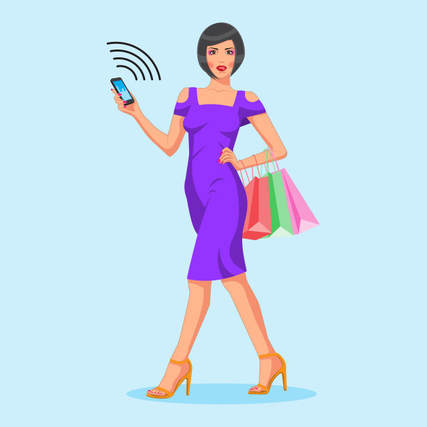 人物-一个美丽的女孩手里拿着一个图片下载