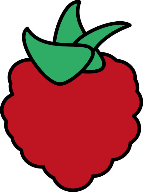 树莓果实健康丰收的形象图片下载