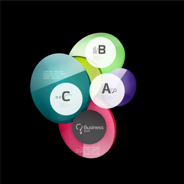 几何抽象信息图形横幅模板图片下载