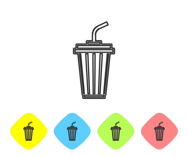 灰色玻璃与水线图标隔离在白色上图片下载