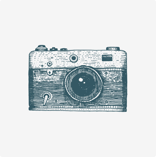 照片相机古董雕刻手绘图片下载