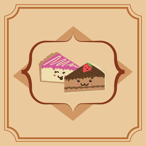 甜蛋糕片卡通图片下载