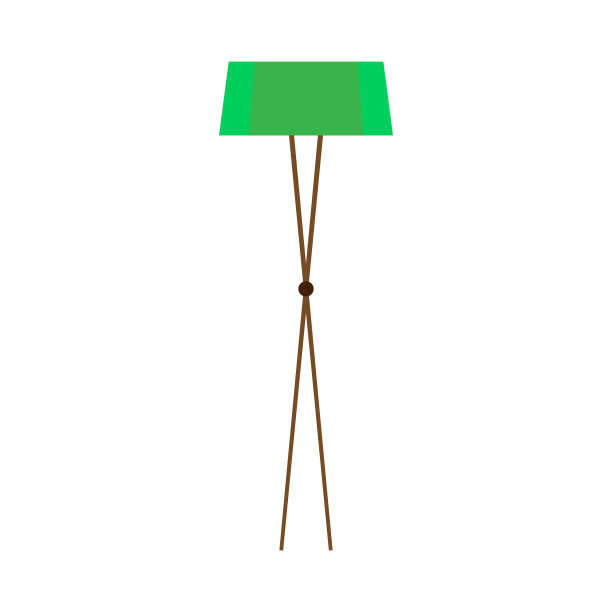 落地灯概念舒适绿色明亮图片下载