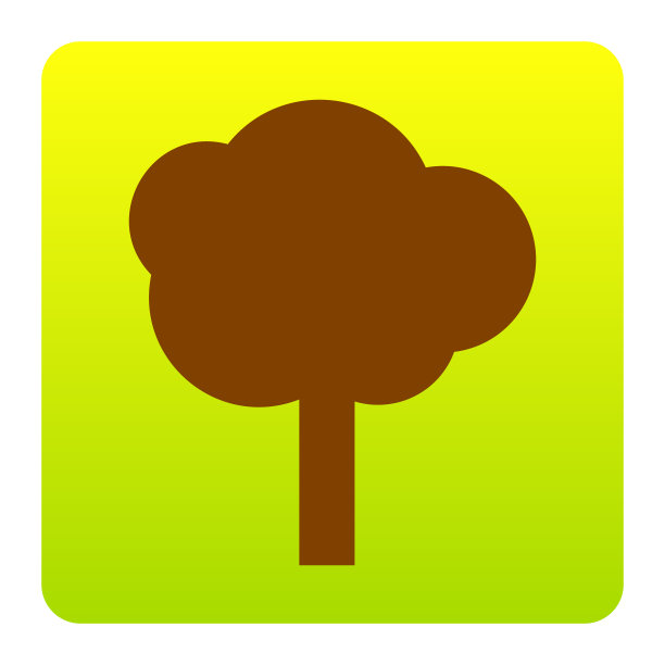 树标志棕色图标在图片下载