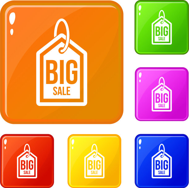大减价标签图标设置颜色图片下载