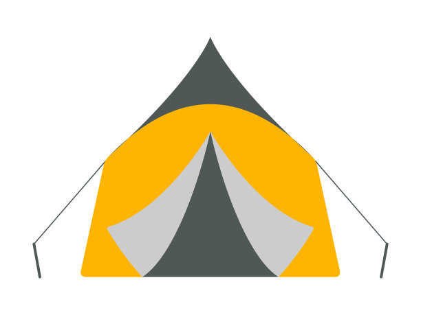 帐篷图标旅游设备图片下载