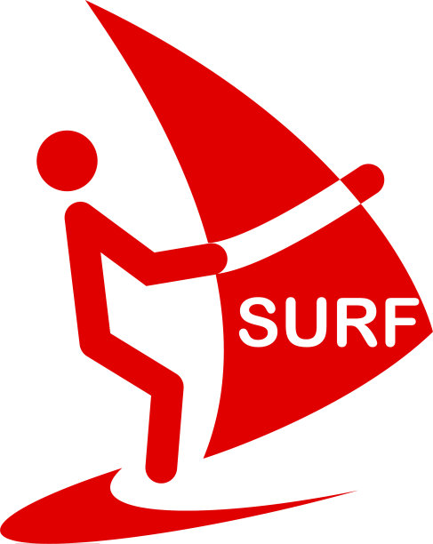 帆板孤立的最小单一平面图标图片下载