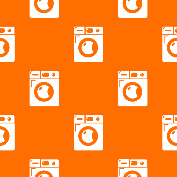 洗衣机花纹橙图片下载