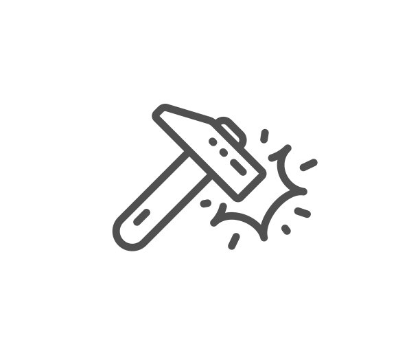 锤击线图标防撞标志图片下载