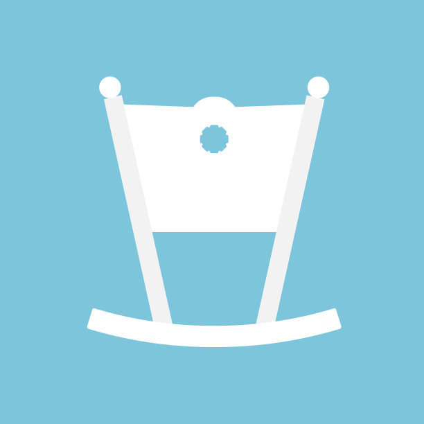 摇篮白色扁平象征艺术小图片下载