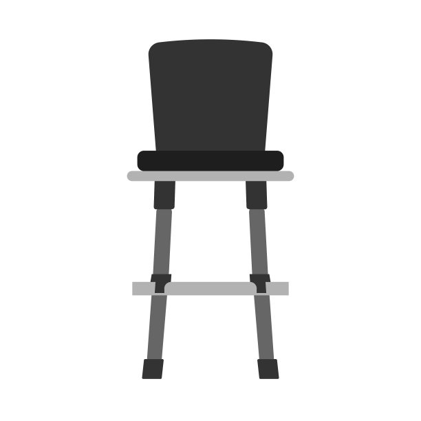 酒吧椅子图标家具座位凳子高内部图片下载