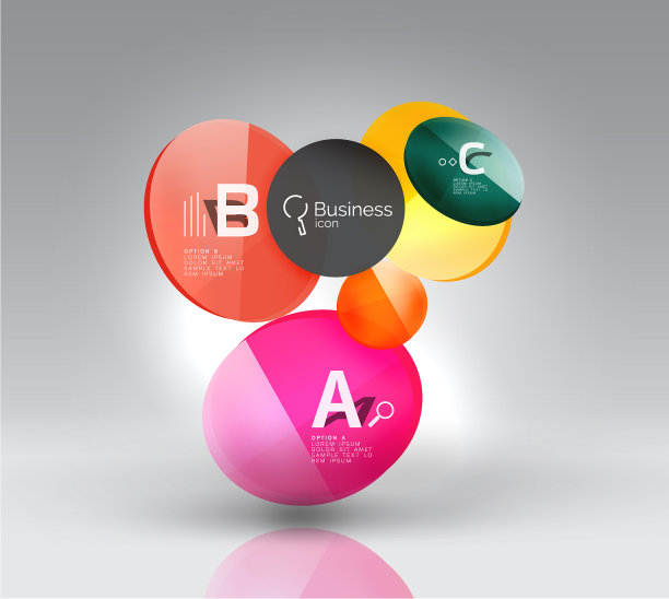 圆几何抽象背景图片下载