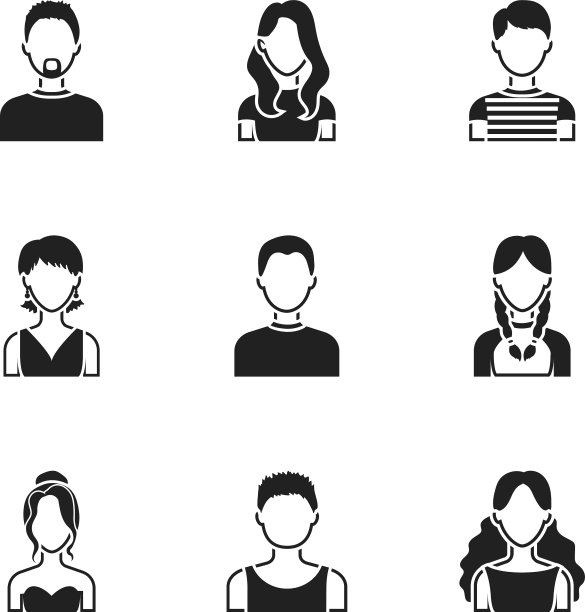 阿凡达设置图标在黑色风格大收集图片下载