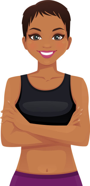 美丽的运动女性肖像图片下载