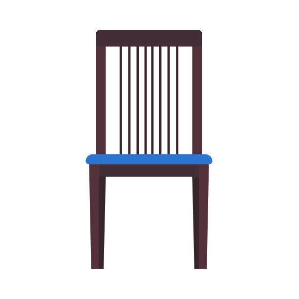 木制椅子前视图图标家具经典图片下载