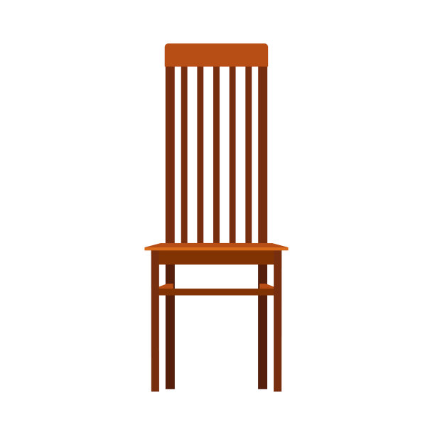 木制椅子前视图图标家具经典图片下载