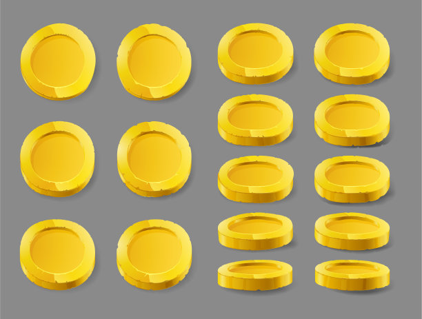 金币金币上孤立着一枚白色的金币图片下载