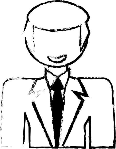 素描男子男性角色形象图片下载