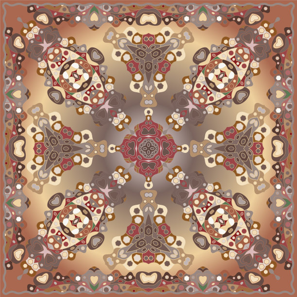 带有几何图案的明亮披肩图片下载