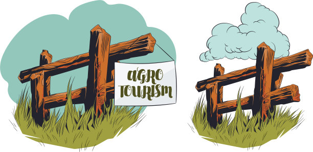 农业旅游用生态旅游木栅栏图片下载