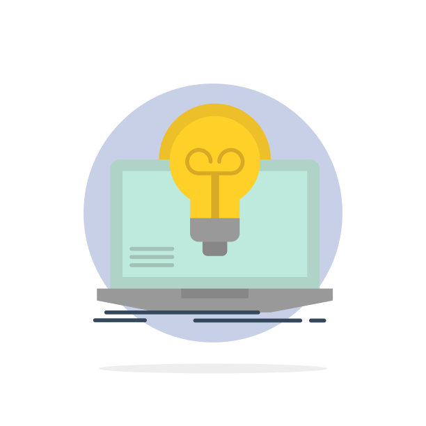 灯泡成功笔记本电脑屏幕文件抽象圈图片下载