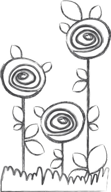 模糊剪影的蔷薇与图片下载