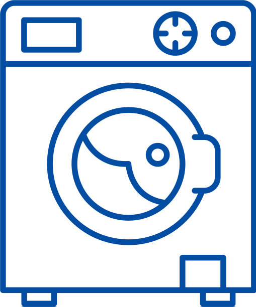 洗衣机线图标概念洗衣机图片下载