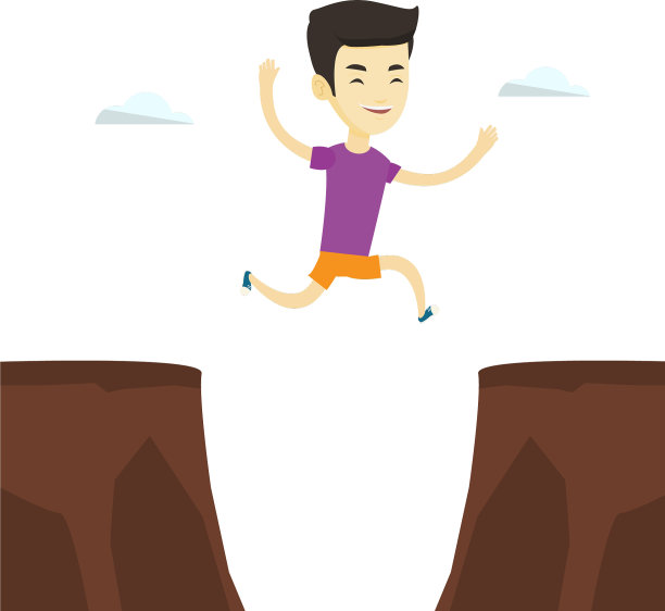 运动员从悬崖上跳下来图片下载