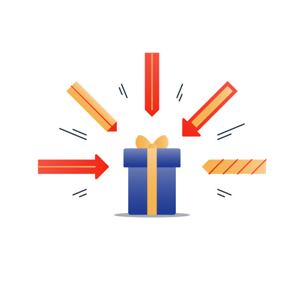祝贺你，礼盒完美的礼物奖品图片下载